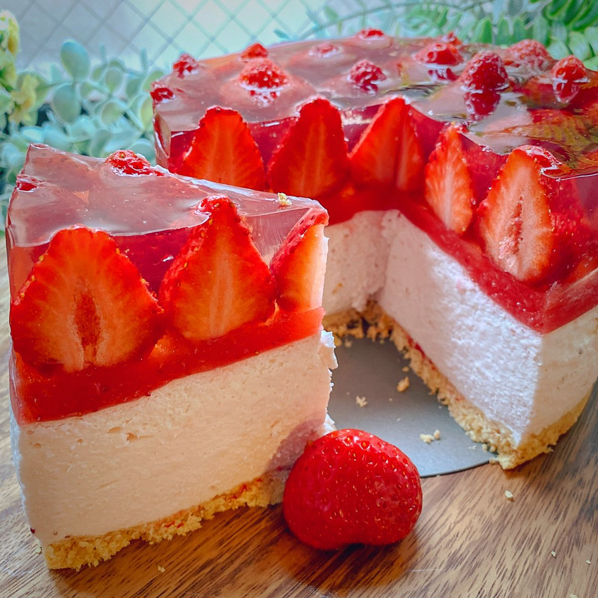 いちごのレアチーズケーキ ロリ子さんちのごはん Lolico S Kitchen